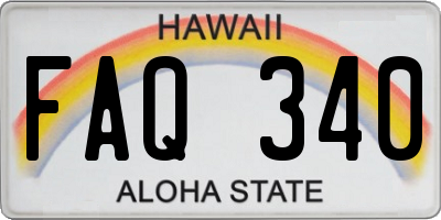 HI license plate FAQ340