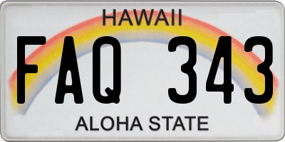 HI license plate FAQ343