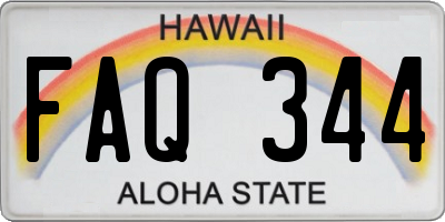 HI license plate FAQ344