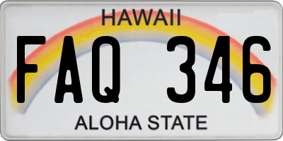 HI license plate FAQ346