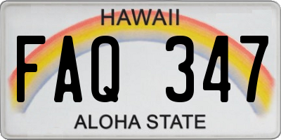 HI license plate FAQ347