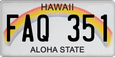 HI license plate FAQ351