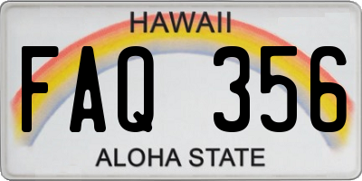HI license plate FAQ356