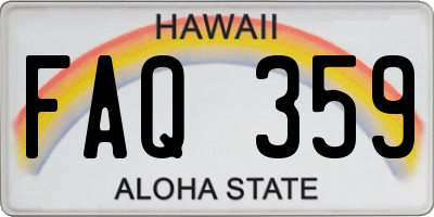 HI license plate FAQ359