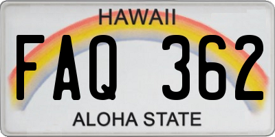 HI license plate FAQ362