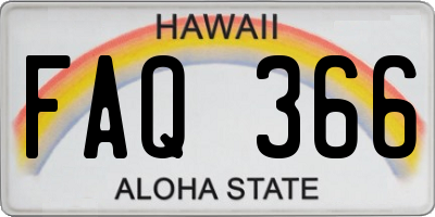 HI license plate FAQ366