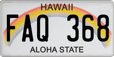 HI license plate FAQ368