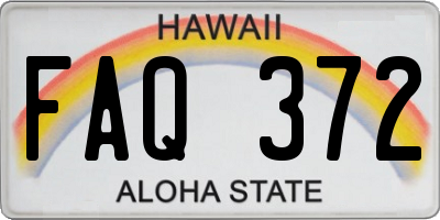 HI license plate FAQ372