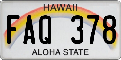 HI license plate FAQ378