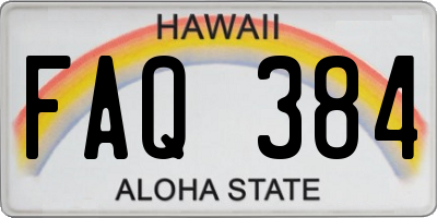 HI license plate FAQ384