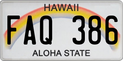 HI license plate FAQ386