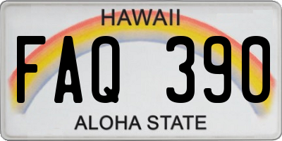 HI license plate FAQ390