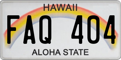 HI license plate FAQ404