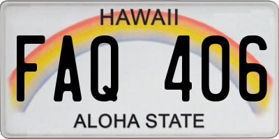HI license plate FAQ406