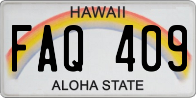 HI license plate FAQ409