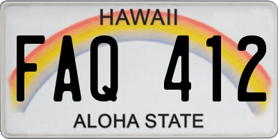 HI license plate FAQ412