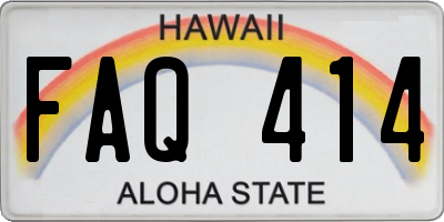 HI license plate FAQ414