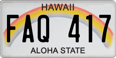 HI license plate FAQ417