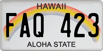 HI license plate FAQ423