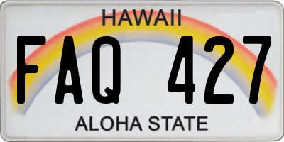 HI license plate FAQ427