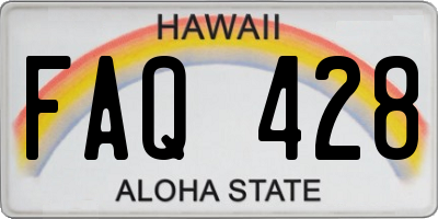 HI license plate FAQ428