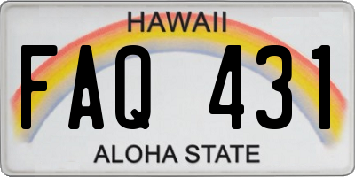 HI license plate FAQ431