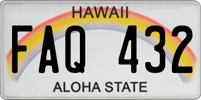 HI license plate FAQ432