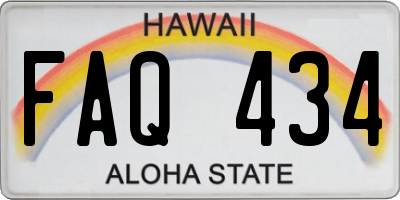 HI license plate FAQ434