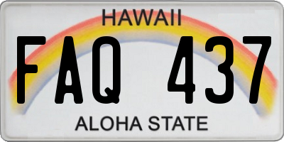 HI license plate FAQ437