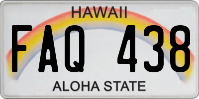 HI license plate FAQ438