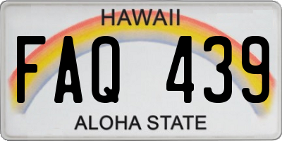HI license plate FAQ439