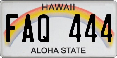 HI license plate FAQ444