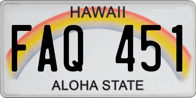 HI license plate FAQ451