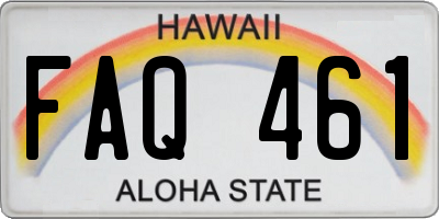 HI license plate FAQ461