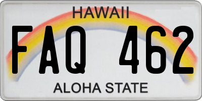HI license plate FAQ462