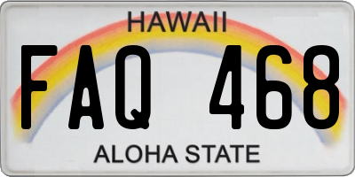 HI license plate FAQ468