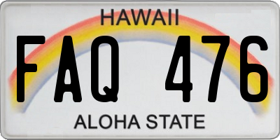HI license plate FAQ476