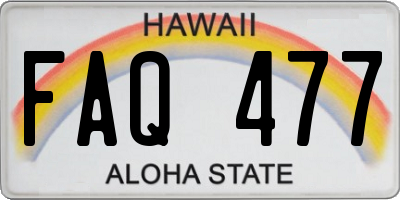 HI license plate FAQ477