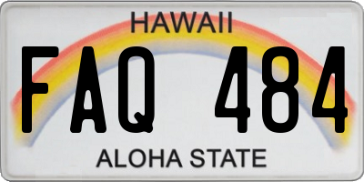 HI license plate FAQ484