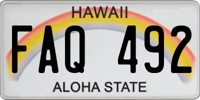 HI license plate FAQ492