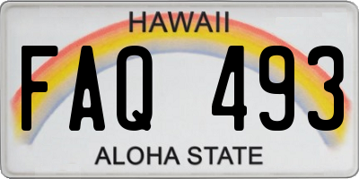 HI license plate FAQ493