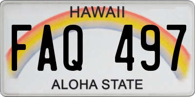 HI license plate FAQ497