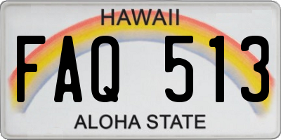 HI license plate FAQ513
