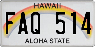 HI license plate FAQ514