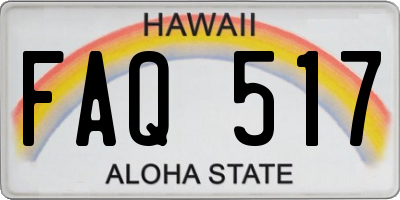 HI license plate FAQ517