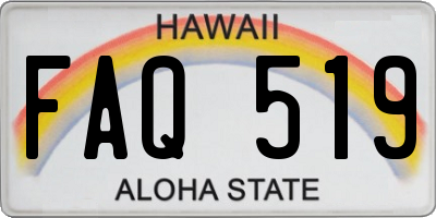HI license plate FAQ519
