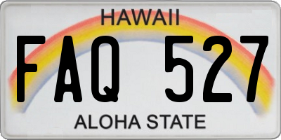 HI license plate FAQ527