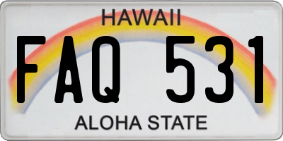 HI license plate FAQ531