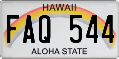 HI license plate FAQ544