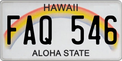 HI license plate FAQ546
